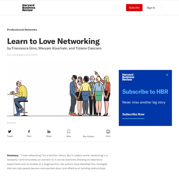 Learn to Love Networking