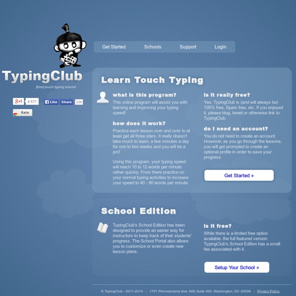 Learn Touch Typing Free - TypingClub