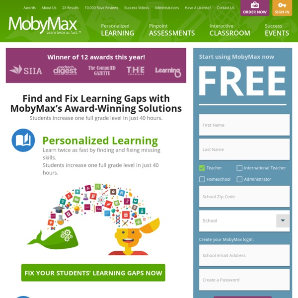 MobyMax Complete K8 Curriculum Pearltrees