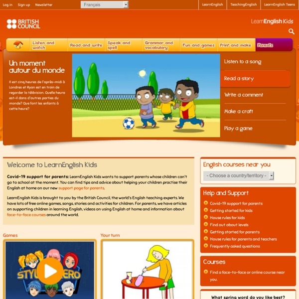 Free online games, songs, stories and activities for children