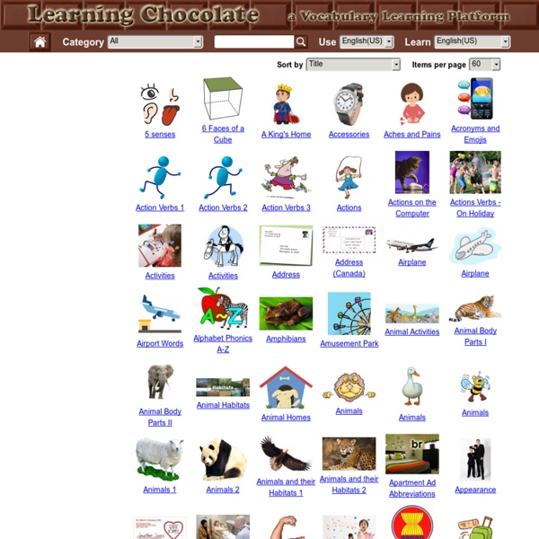 Learning Chocolate - Vocabulary Learning Platform