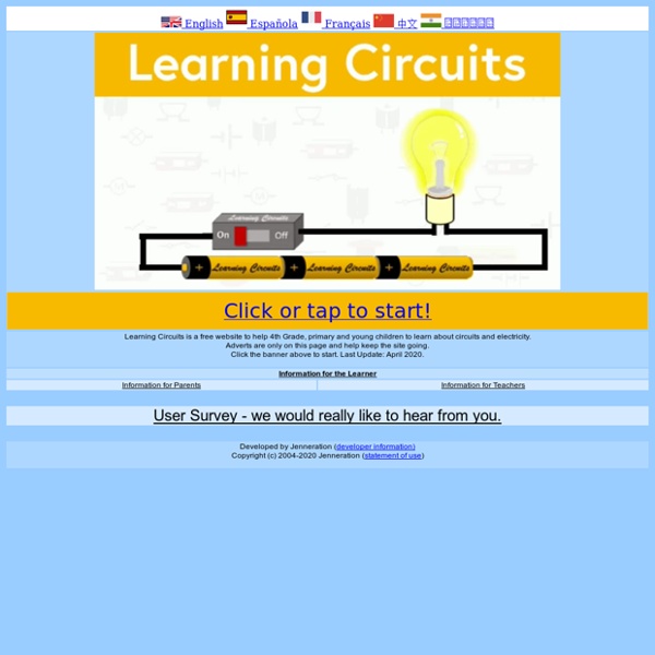 Learning Circuits - Learn about electricity for free (grade 4)