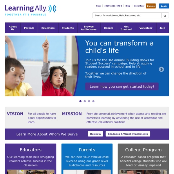 Learning Ally - Support for Dyslexia and Learning Disabilities