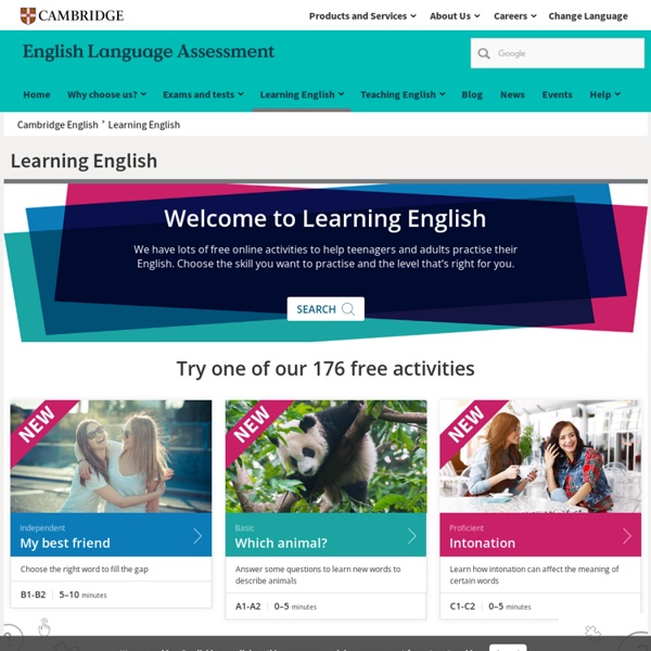 Cambridge English - Learning English