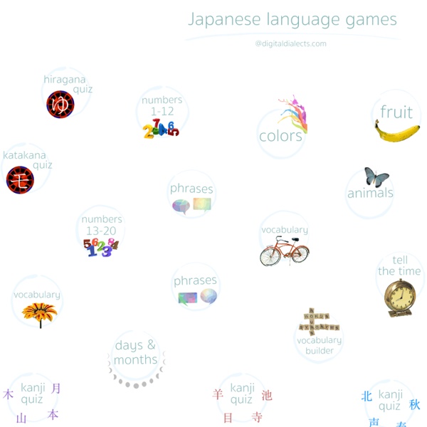 Learn Japanese language - free online games