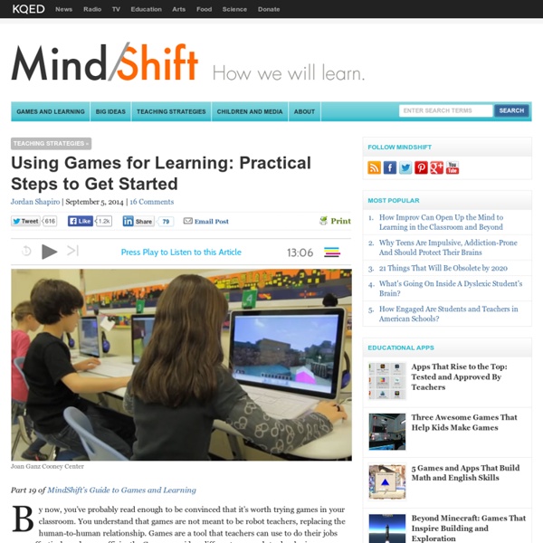 Using Games for Learning: Practical Steps to Get Started