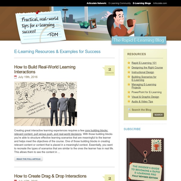 Practical, real-world tips for e-learning success.