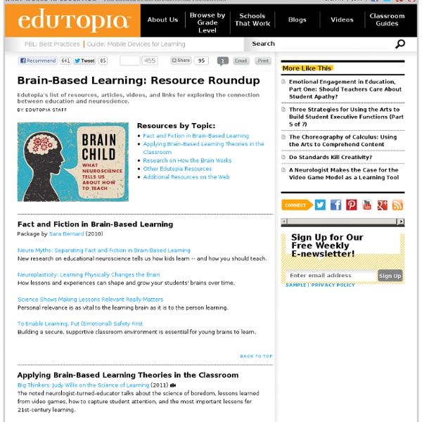 Brain-Based Learning: Resource Roundup