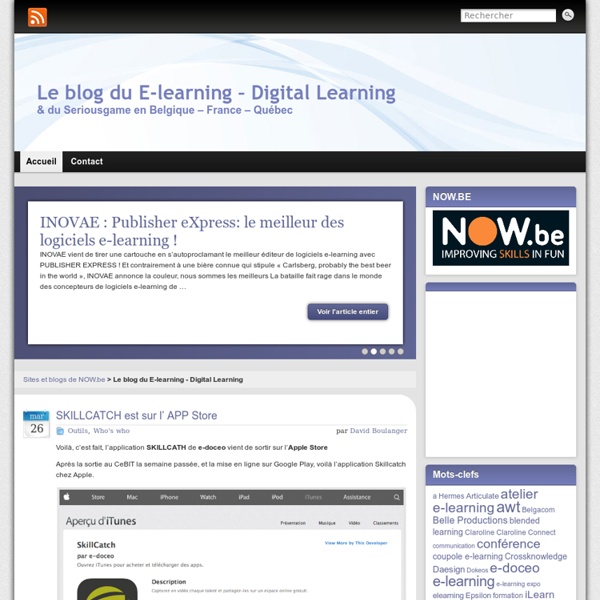 Le blog du e-learning en Belgique
