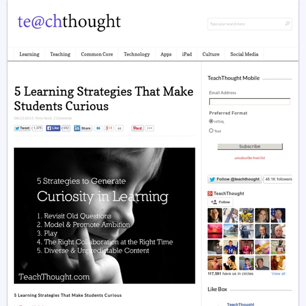 5 Learning Strategies That Make Students Curious
