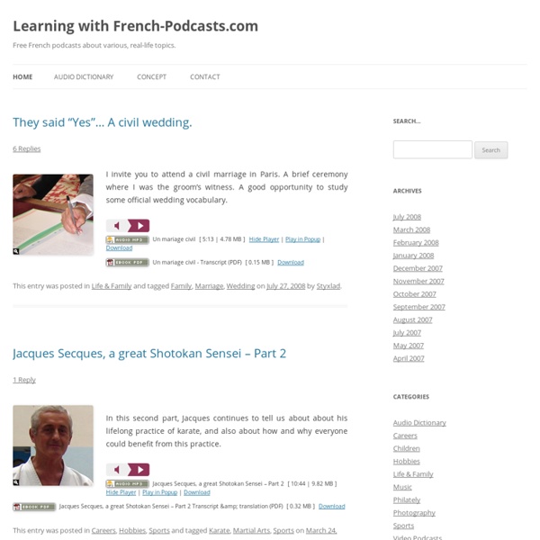 Learning with French-Podcasts.com
