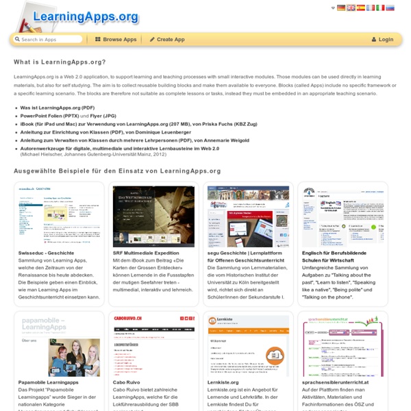 Interactive and multimedia learning blocks