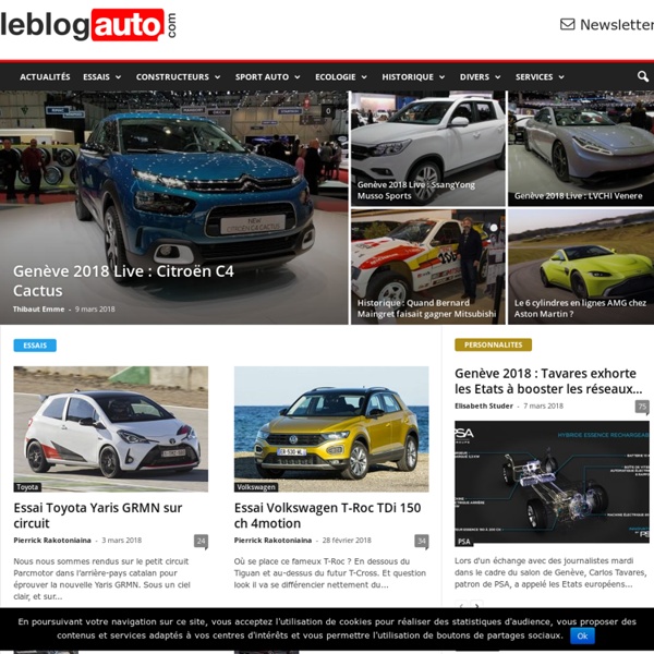 Le blog auto, actualités et reseau social 100% automobile