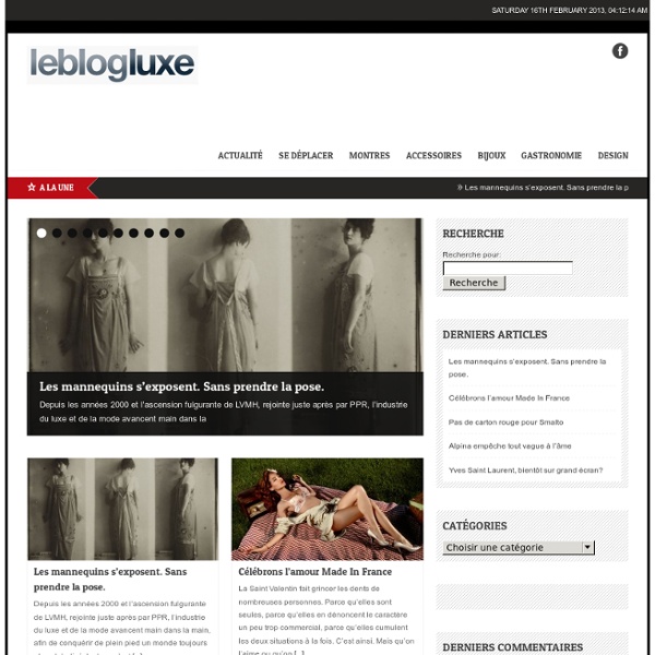 Le Blog Luxe