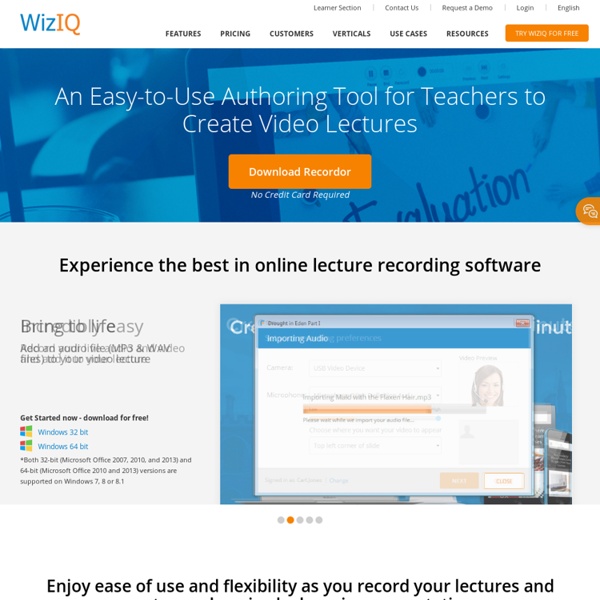 Recordor - Record Lectures for Flipped Classroom or Courses