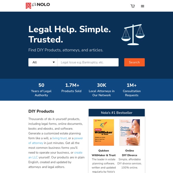Legal Information, Books, Software and Forms