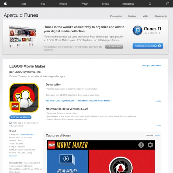 LEGO® Movie Maker dans l’App Store