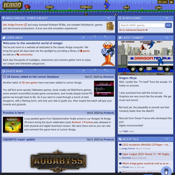 Lemon Amiga - Games, Download, Emulator, Cheats & Forum