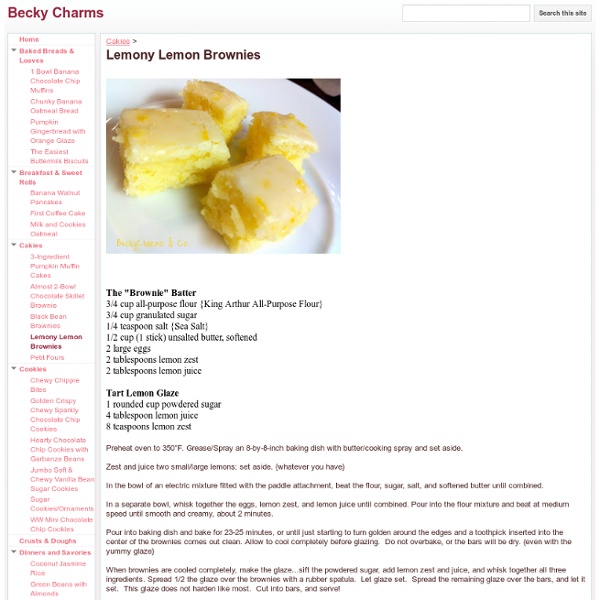 Lemony Lemon Brownies