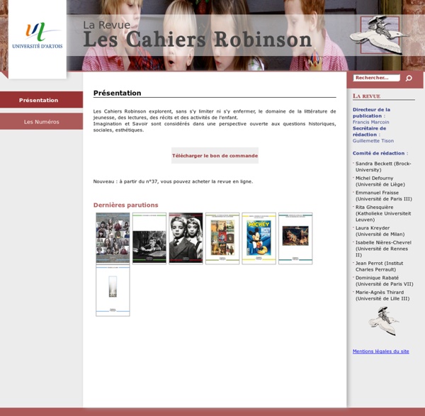 Les Cahiers Robinson