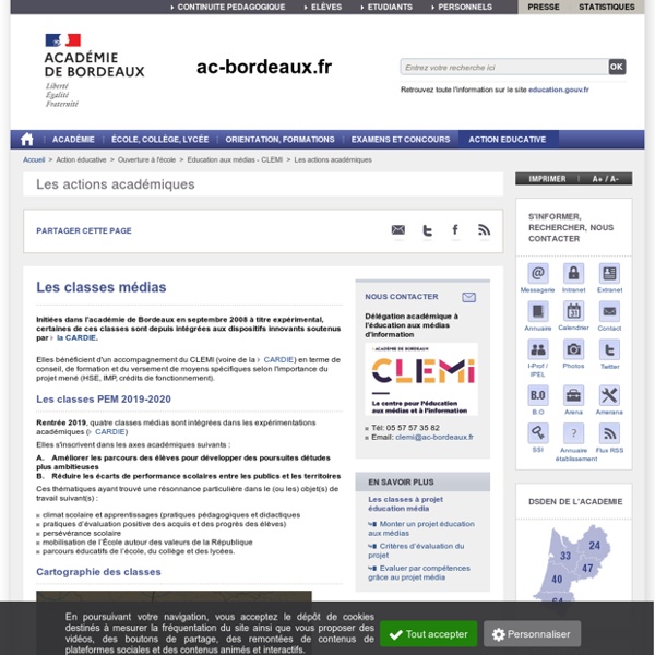 Les classes médias - Académie de Bordeaux