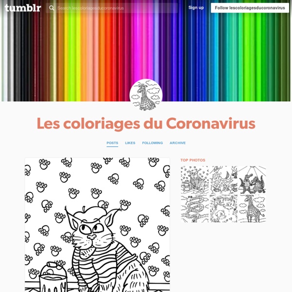 Les coloriages du Coronavirus