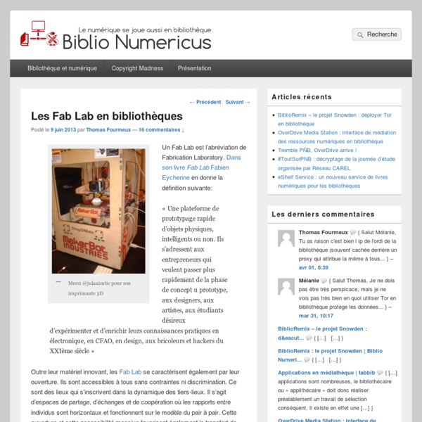Biblio Numericus - Le numérique se joue aussi en bibliothèque