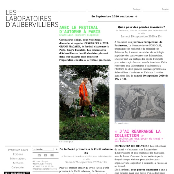 [FR] Le Journal des Laboratoires d'Aubervilliers