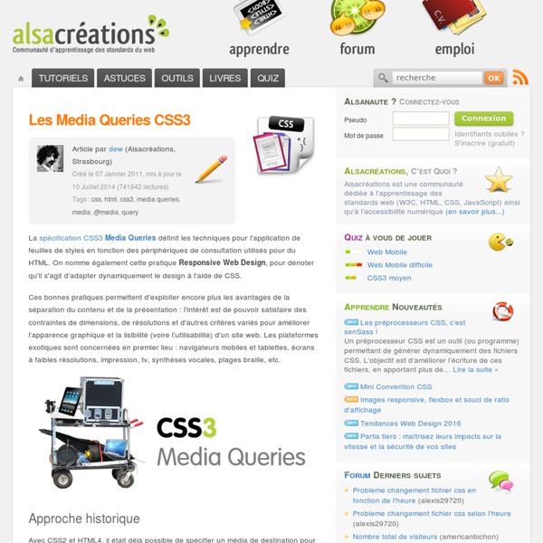 Les Media Queries CSS3