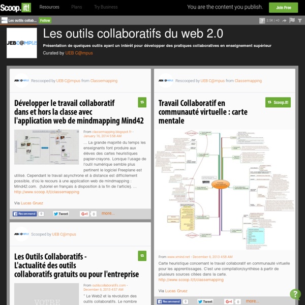 Les outils collaboratifs du web 2.0