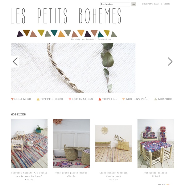 LES PETITS BOHEMES — L'univers poétique des enfants de 0-12 ans Boutique de déco et vêtements pour les 0-12 anns