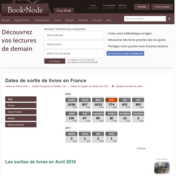 Les sorties de livres en version française en Mai 2012