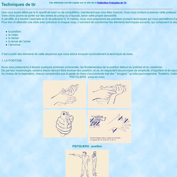 Les Techniques de Tir