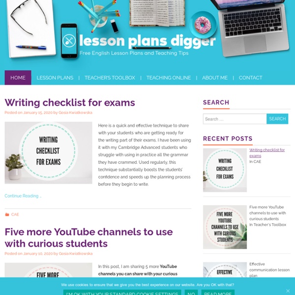 Lesson Plans Digger - Free English Lesson Plans and Teaching Tips