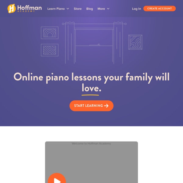 Free Online Piano Lessons For Kids - Welcome