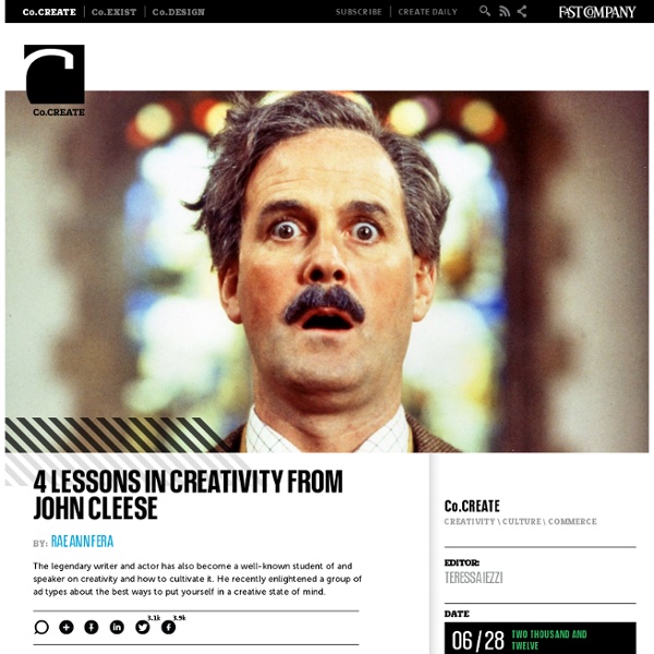 4 Lessons In Creativity From John Cleese
