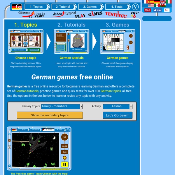 German games free online for beginners learning German with audio @ german-ga...