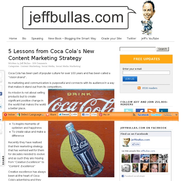 5 Lessons from Coca Cola's New Content Marketing Strategy