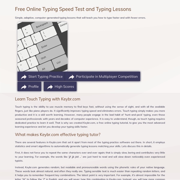 Best websites to learn to type faster: ZType, KeyBr and TypeRacer