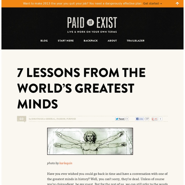 7 Lessons From the World’s Greatest Minds