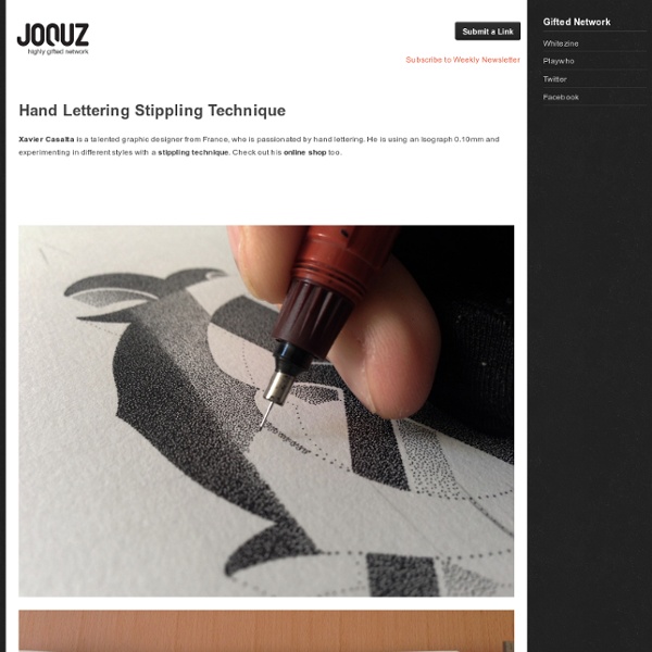 Hand Lettering Stippling Technique - JOQUZ
