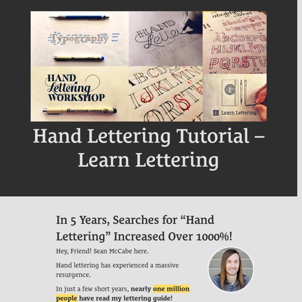 So you want to learn hand lettering?