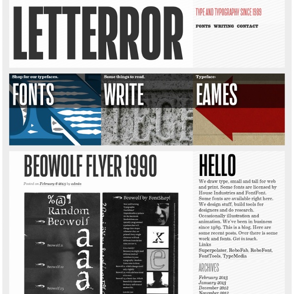 Type and Typography since 1989