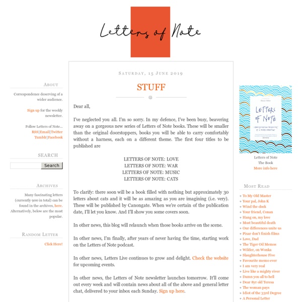 Letters of Note