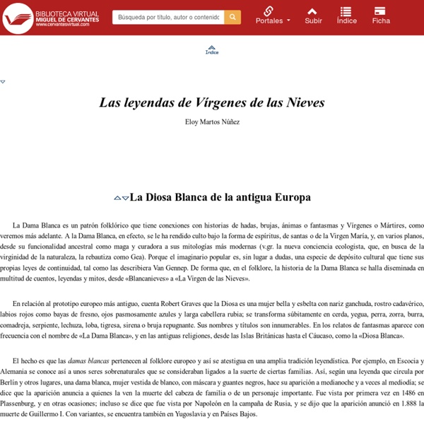Las leyendas de Vírgenes de las Nieves / Eloy Martos Núñez