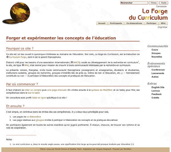 LfdcDebut - La forge du curriculum