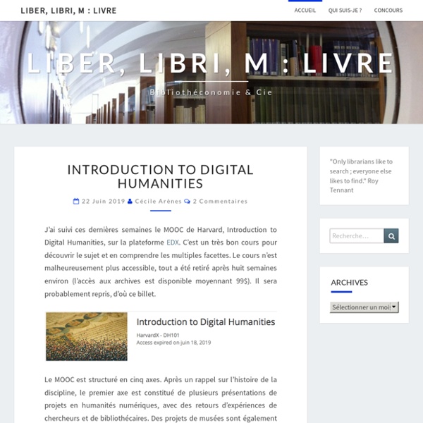 Liber, libri, m : livre – Bibliothéconomie & cie