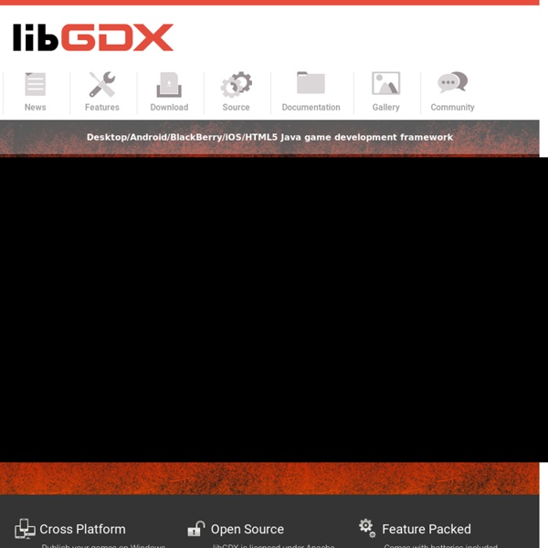 Libgdx - Desktop/Android/HTML5 Game Development