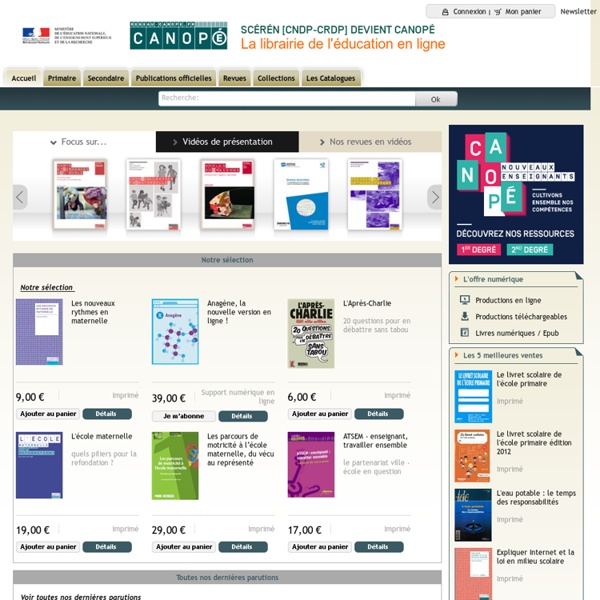 Scérén.com, la librairie en ligne de l’éducation : des ressources pour enseigner - Accueil