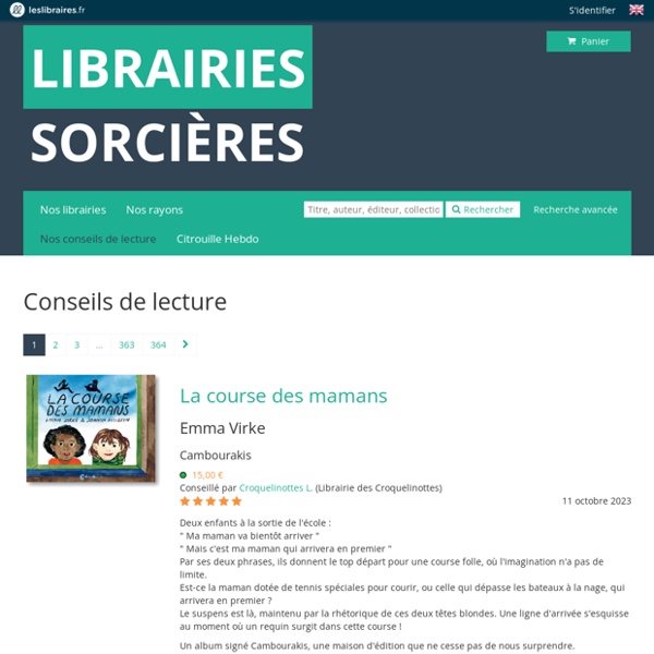 Librairies Sorcières - Conseils de lecture
